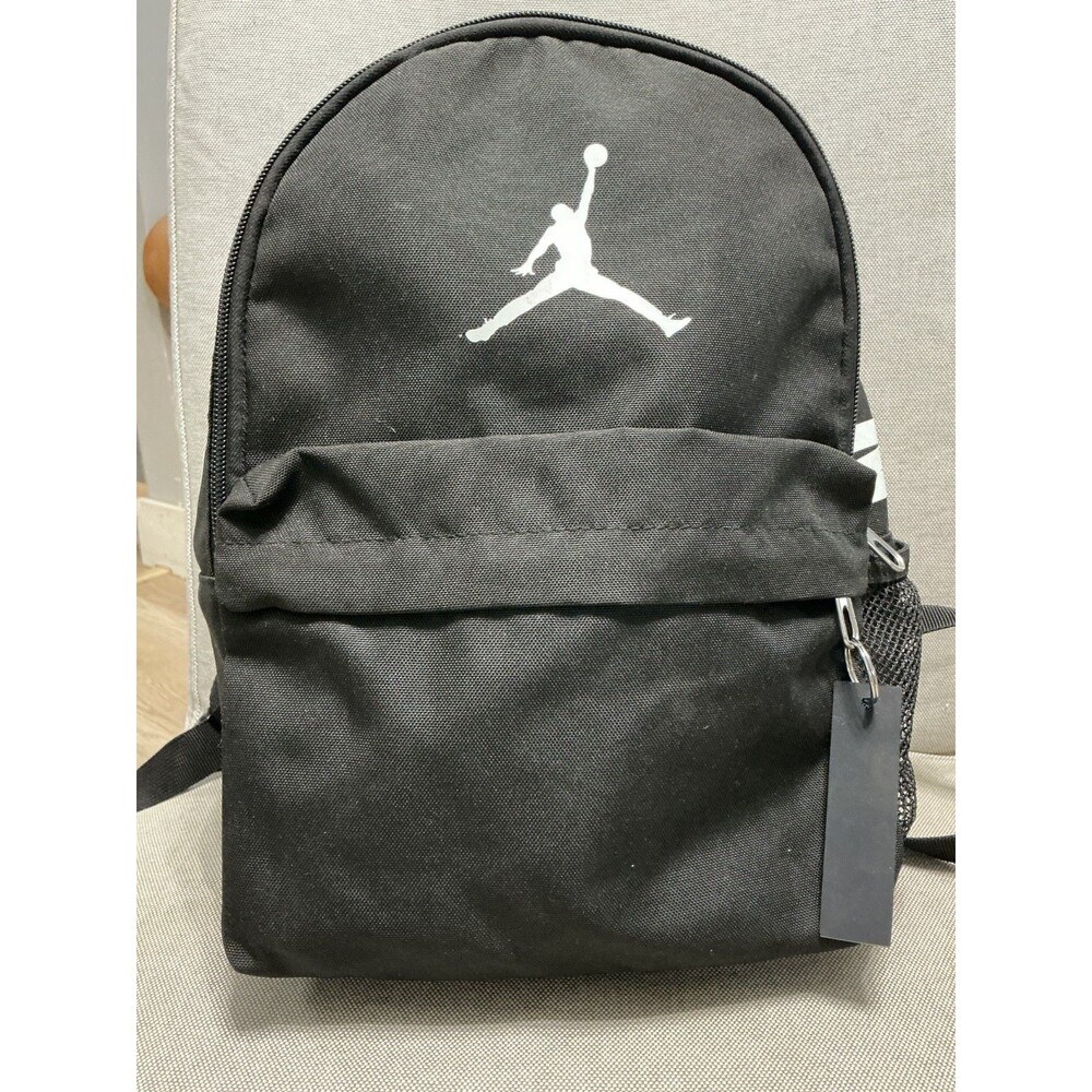 Nike Air Jordan Jumpman Logo Mini Backpack Bookbag Bag 12 in Black